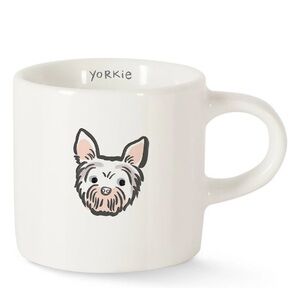Fringe Studio Adorable Yorkie Dog Mini Ceramic Mug